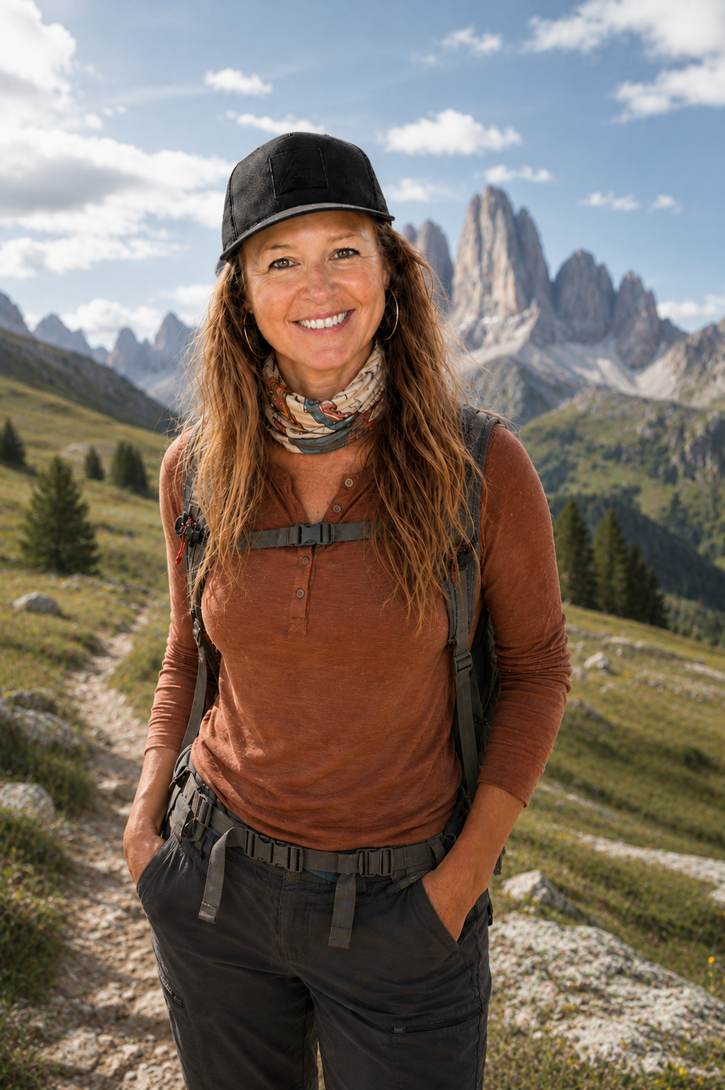 Jen Ahana in the Eastern Dolomites