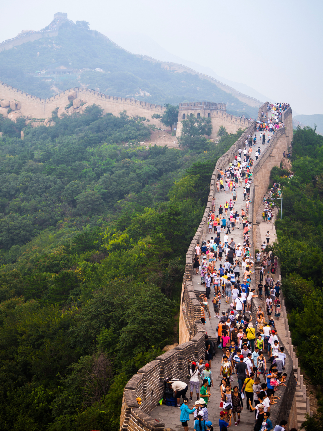 Tour group at a viewpoint