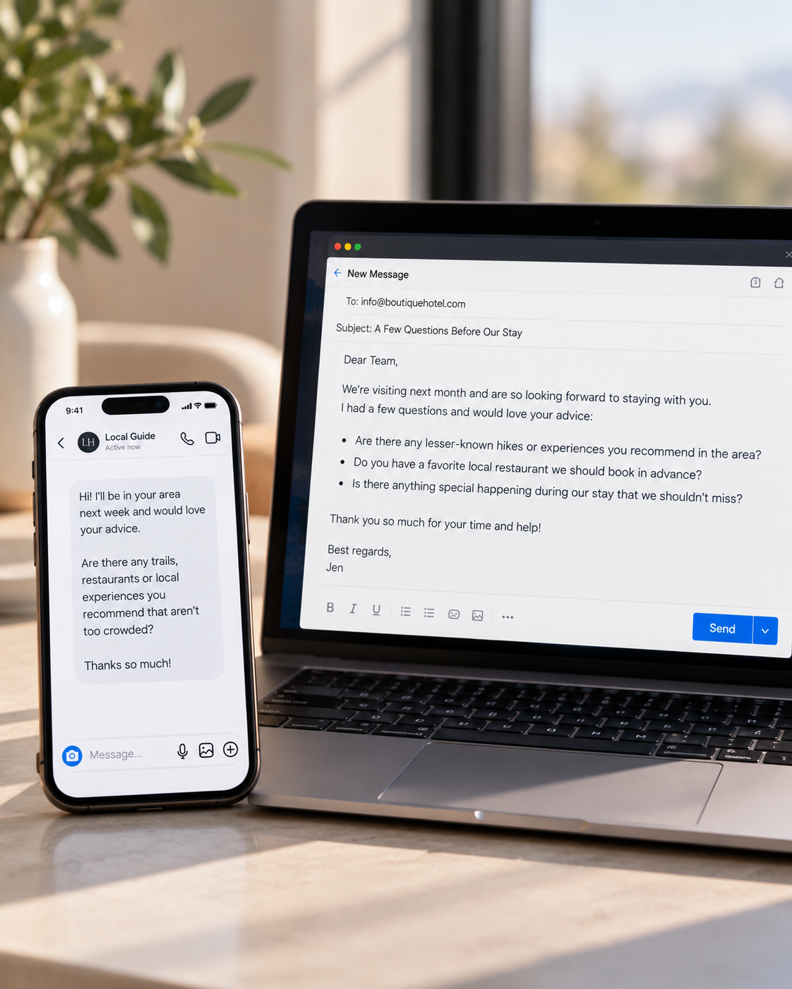 Email and DM versions