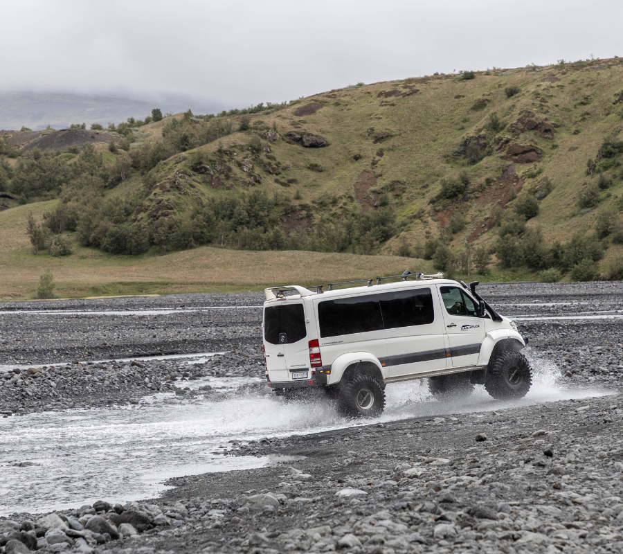 Track heading off the main road in Iceland